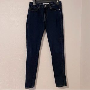 Kancan Women's‎ Mid Rise Skinny Jeans Size 7/27 Dark Blue KC7085HRG